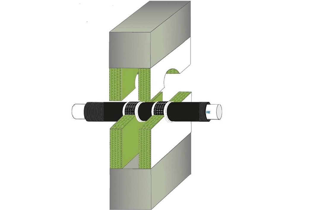 Protecta FR Board Concrete Wall Plastic Pipes Combustible Insulation